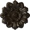 Ekena Millwork Emery Leaf Ceiling Medallion, Hand-Painted Stone Hearth, 7 5/8"OD x 1"P CM07EMSHF - alternate 1
